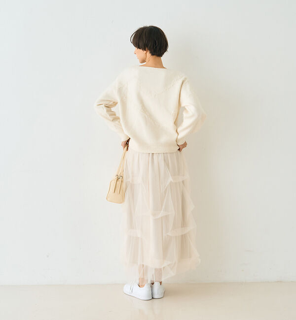 Rouge vif「【一部店舗限定】フェザーラインニットプルオーバー」|ニット・セーター|