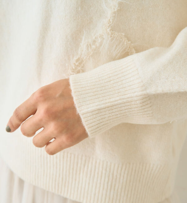 Rouge vif「【一部店舗限定】フェザーラインニットプルオーバー」|ニット・セーター|