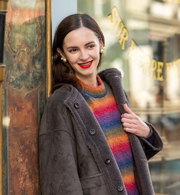 Rouge vif「【Caline Paris/カリーヌパリ 】2連パールイヤリング/両耳」|ピアス|