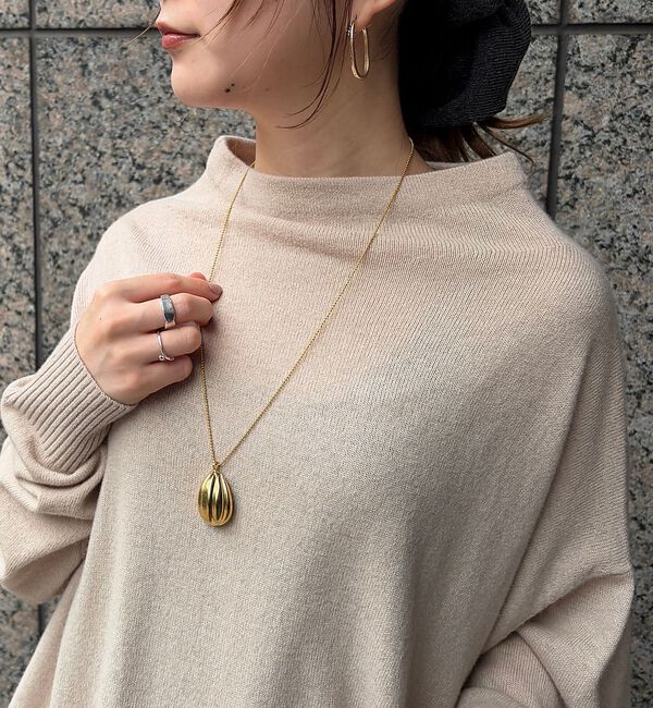 Rouge vif「【Caline Paris/カリーヌパリ 】ゴールドチャームネックレス」|ネックレス|