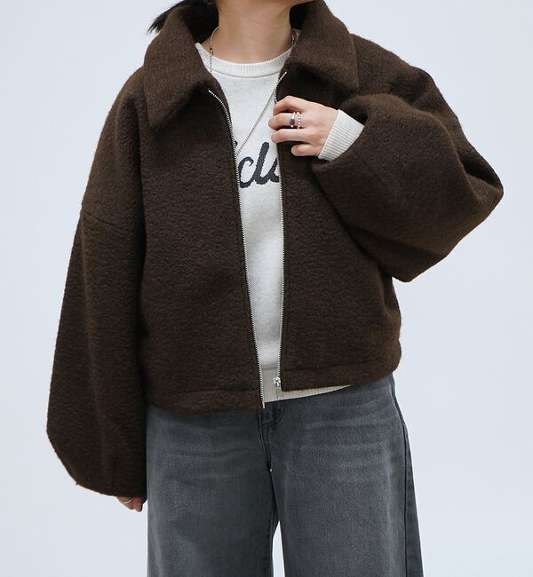 abahouse mavie「ブークレーショートブルゾン」|ブルゾン・スタジャン|