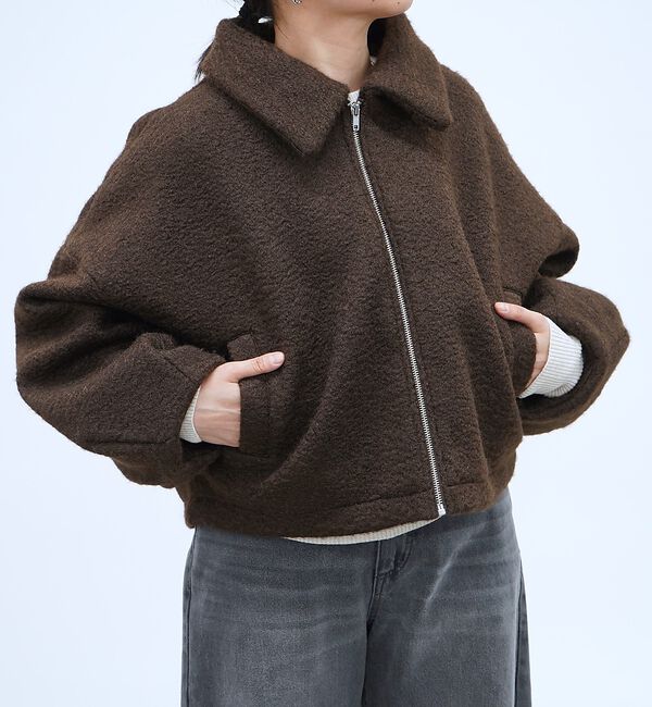 abahouse mavie「ブークレーショートブルゾン」|ブルゾン・スタジャン|