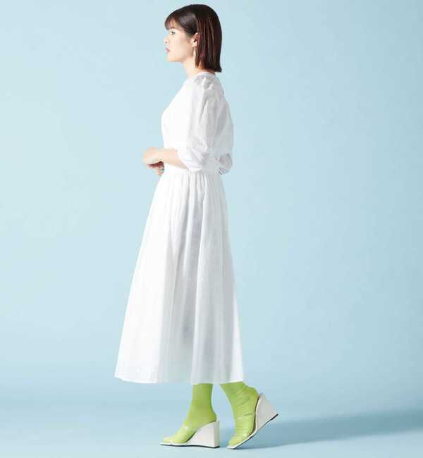 TIARA「スクエアエンブロレースフレアスカート」|スカート|