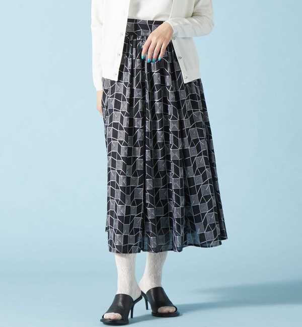 TIARA「スクエアエンブロレースフレアスカート」|スカート|