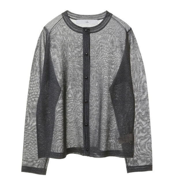 TIARA「ハイゲージラメカーディガン」|カーディガン|ブラック