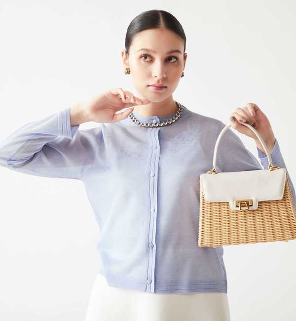 TIARA「ハイゲージラメカーディガン」|カーディガン|