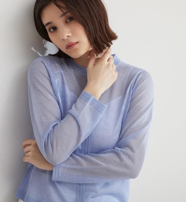 TIARA「ハイゲージラメカーディガン」|カーディガン|