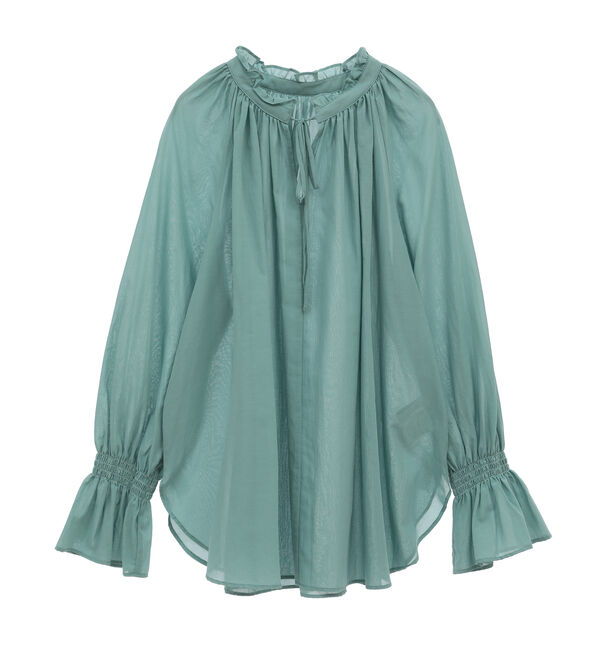 TIARA「袖フリルスキッパーブラウス」|シャツ・ブラウス|