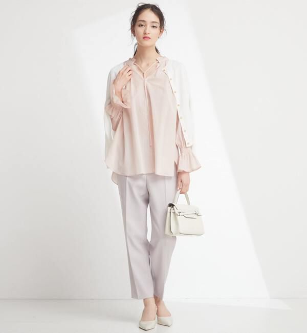 TIARA「袖フリルスキッパーブラウス」|シャツ・ブラウス|