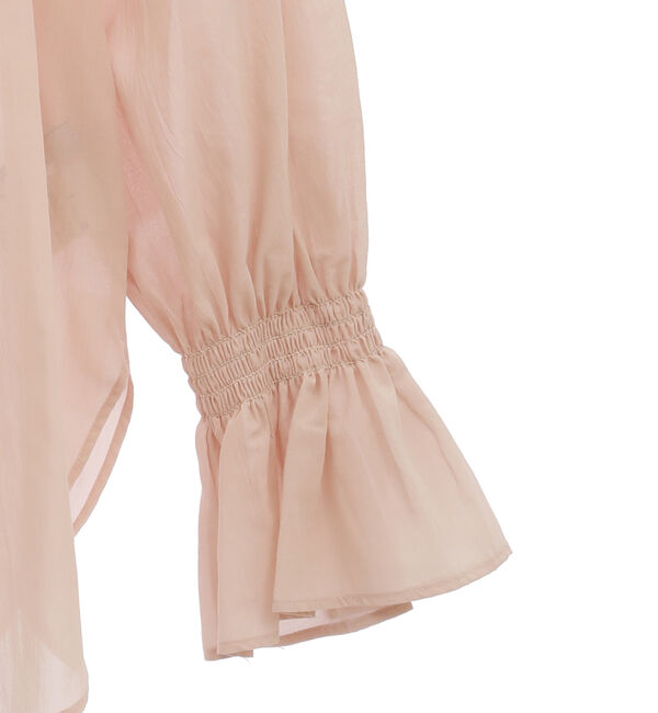 TIARA「袖フリルスキッパーブラウス」|シャツ・ブラウス|