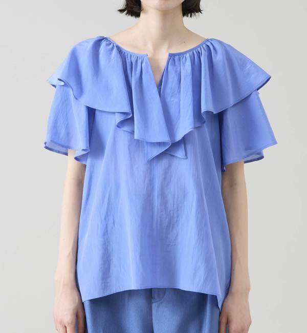 TIARA「フリルカラー2WAYブラウス」|シャツ・ブラウス|