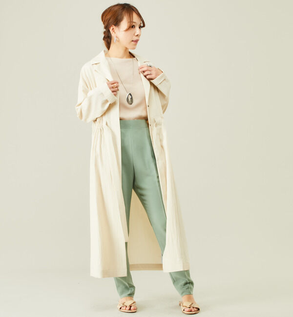 Liesse「ドライタッチウエストギャザーコート」|その他|