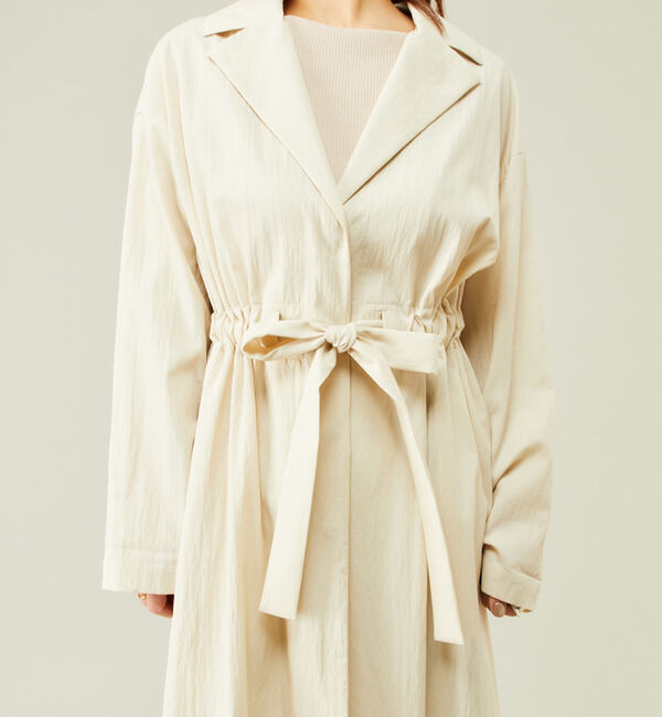 Liesse「ドライタッチウエストギャザーコート」|その他|