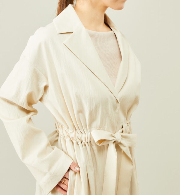 Liesse「ドライタッチウエストギャザーコート」|その他|