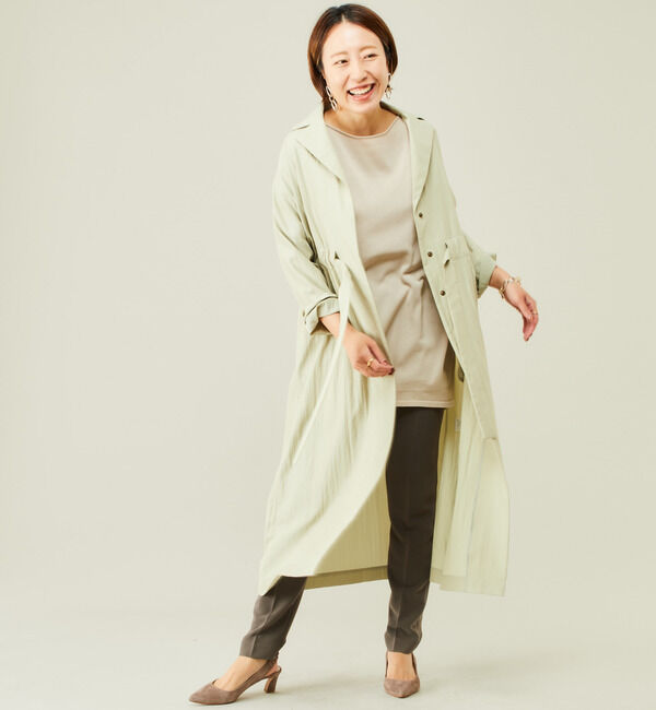 Liesse「ドライタッチウエストギャザーコート」|その他|