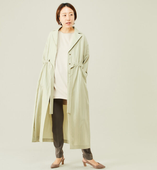 Liesse「ドライタッチウエストギャザーコート」|その他|