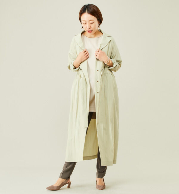 Liesse「ドライタッチウエストギャザーコート」|その他|