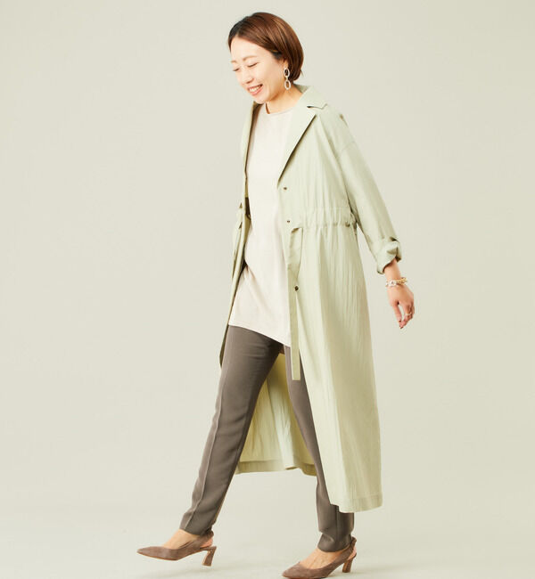Liesse「ドライタッチウエストギャザーコート」|その他|