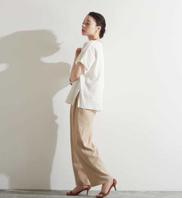 Liesse「袖サテンニット」|ニット・セーター|