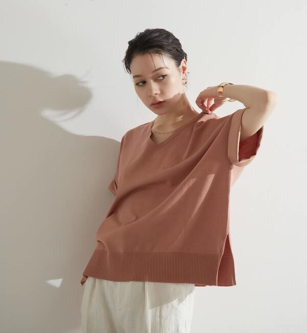 Liesse「袖サテンニット」|ニット・セーター|