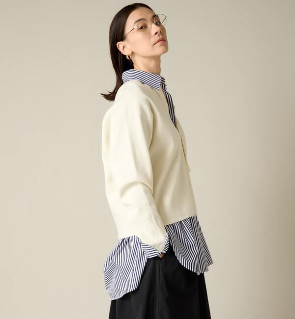 Liesse「2WAYジップミラノリブニット」|ニット・セーター|