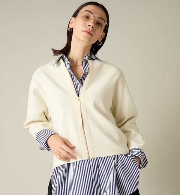 Liesse「2WAYジップミラノリブニット」|ニット・セーター|