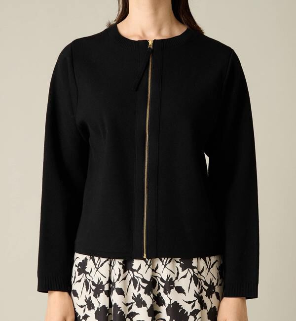 Liesse「2WAYジップミラノリブニット」|ニット・セーター|