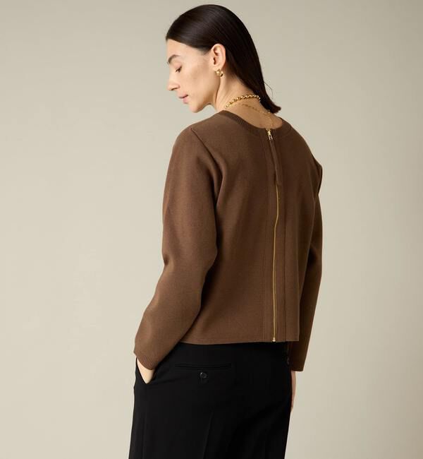 Liesse「2WAYジップミラノリブニット」|ニット・セーター|