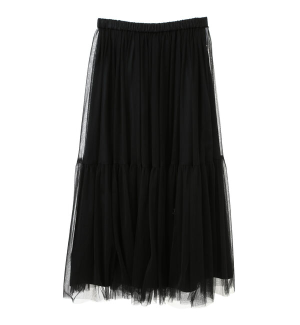 Liesse「2WAYチュールティアードスカート」|スカート|ブラック