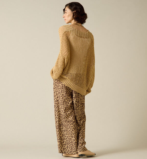 Liesse「ヒョウ柄プリントイージーパンツ」|その他|
