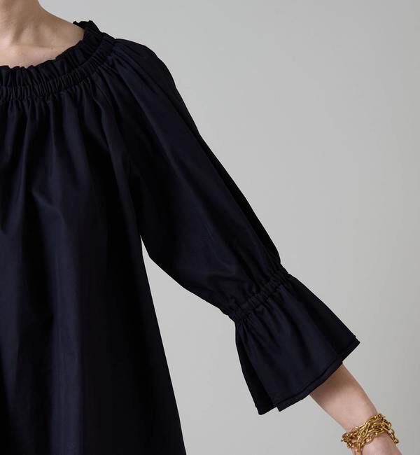 Liesse「オフショルギャザーブラウス」|シャツ・ブラウス|