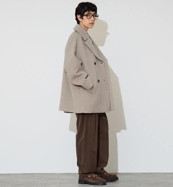 美品　2024AW TICCA（ティッカ）ピーコート　beige 2024AW【TICCA】Pコート ベージュ