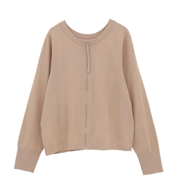 Liesse「2WAYジップラメニットトップス」|ニット・セーター|