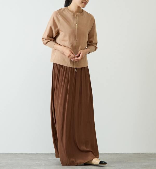 Liesse「2WAYジップラメニットトップス」|ニット・セーター|