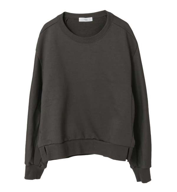 Liesse「シルケット裏毛プルオーバー」|Tシャツ・カットソー|チャコールグレー