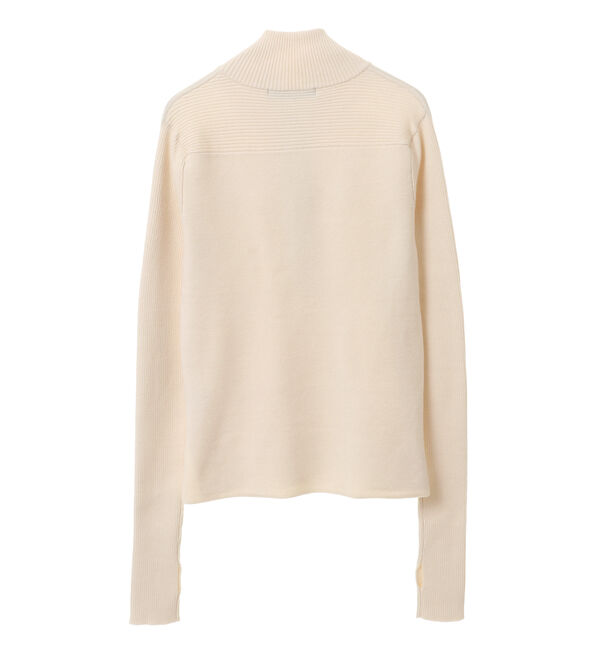 Soffitto「フロントファスナーリブニット」|ニット・セーター|