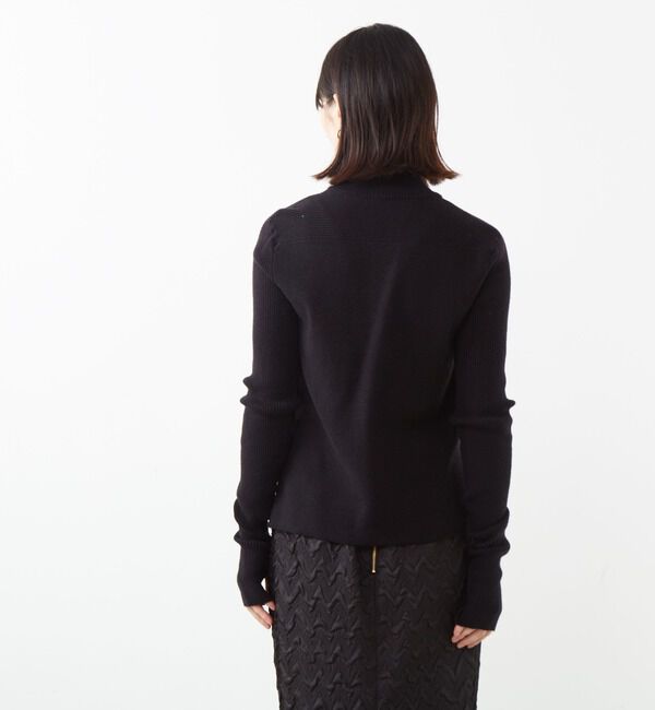 Soffitto「フロントファスナーリブニット」|ニット・セーター|