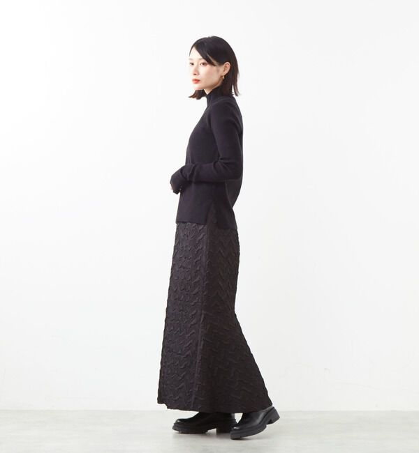 Soffitto「フロントファスナーリブニット」|ニット・セーター|