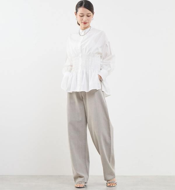 Soffitto「シャーリングブラウス」|シャツ・ブラウス|