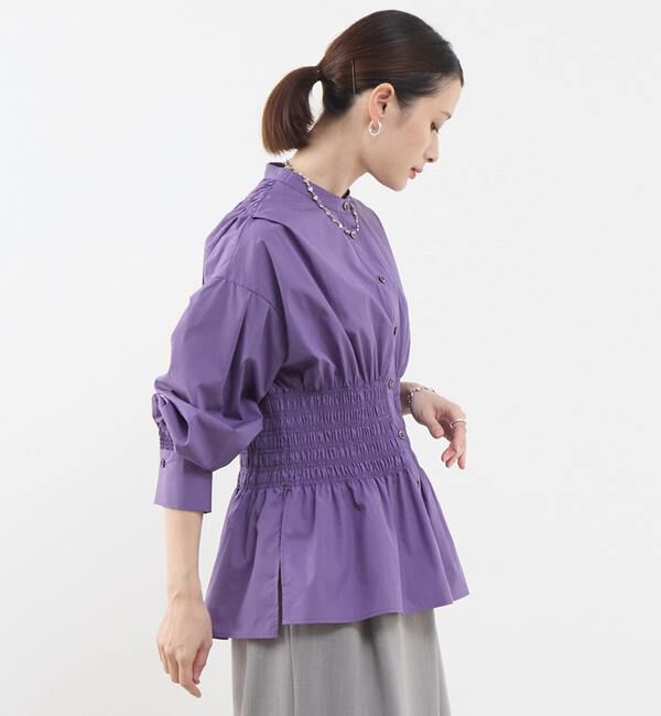 Soffitto「シャーリングブラウス」|シャツ・ブラウス|