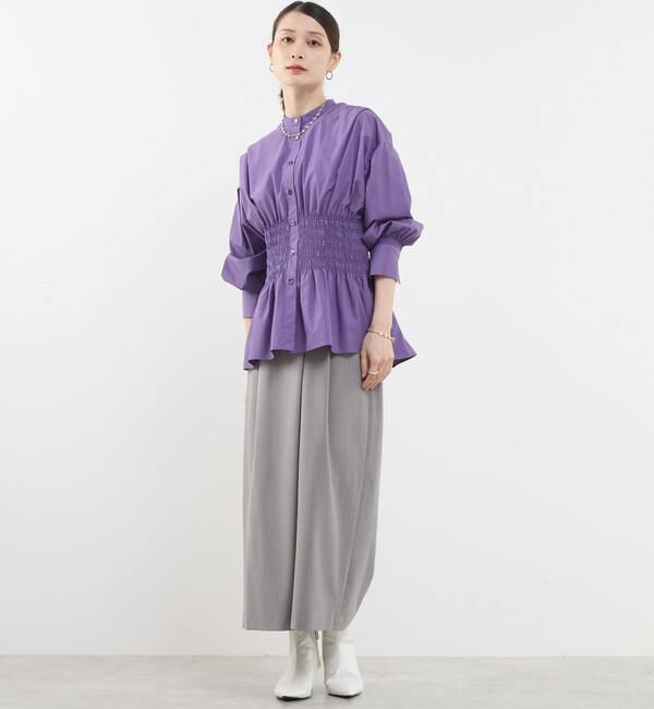 Soffitto「シャーリングブラウス」|シャツ・ブラウス|