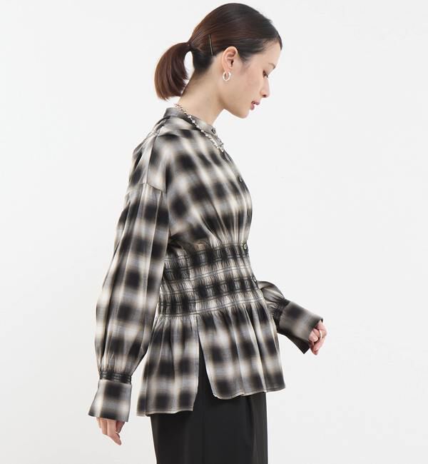 Soffitto「シャーリングブラウス」|シャツ・ブラウス|