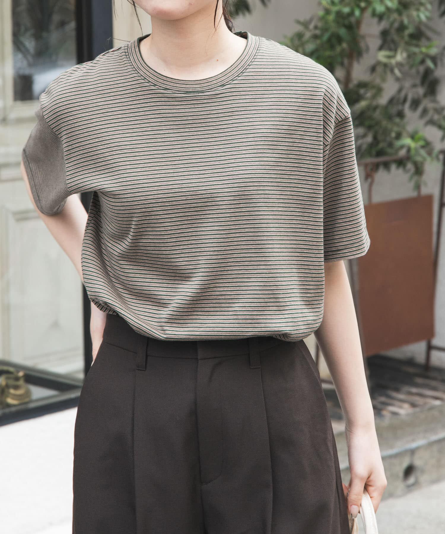 URBAN RESEARCH DOORS「FORK&SPOON　マルチカラーボーダーTシャツ」|Tシャツ・カットソー|