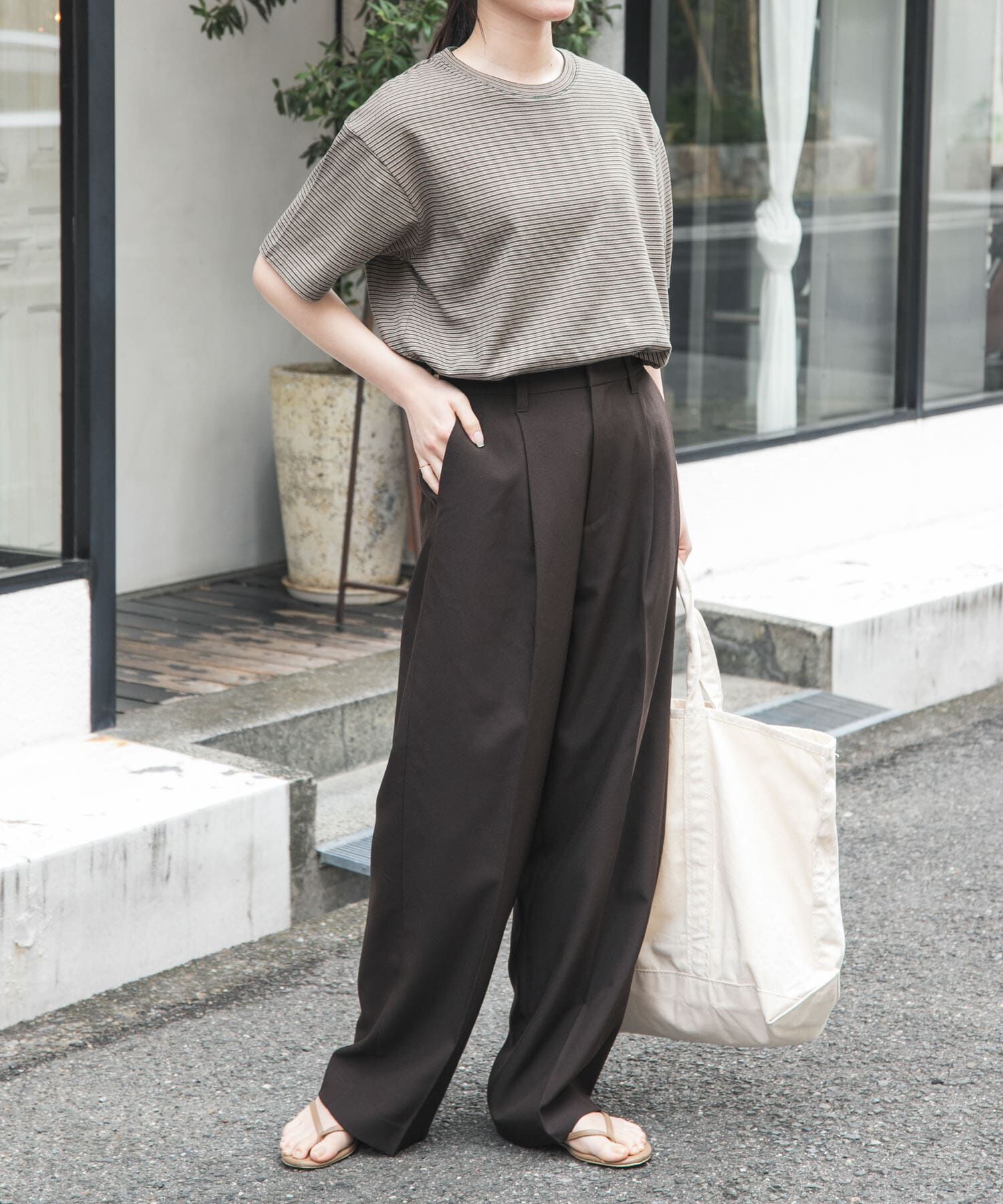 URBAN RESEARCH DOORS「FORK&SPOON　マルチカラーボーダーTシャツ」|Tシャツ・カットソー|