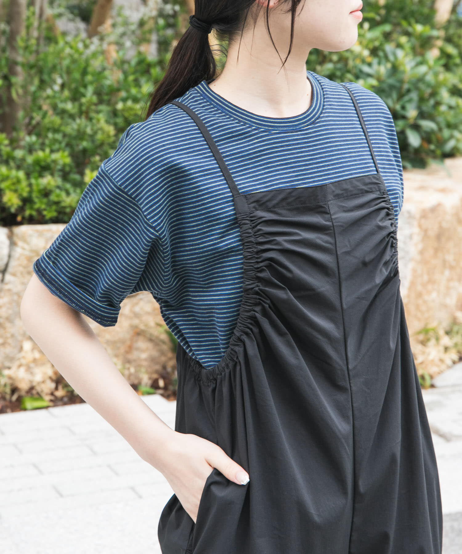 URBAN RESEARCH DOORS「FORK&SPOON　マルチカラーボーダーTシャツ」|Tシャツ・カットソー|