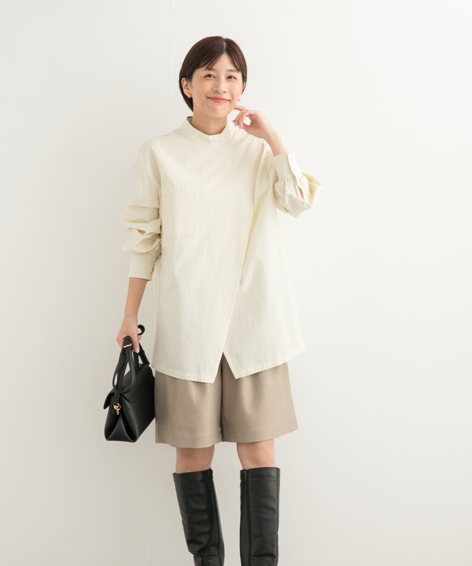 URBAN RESEARCH DOORS「ラップデザインシャツ」|シャツ・ブラウス|