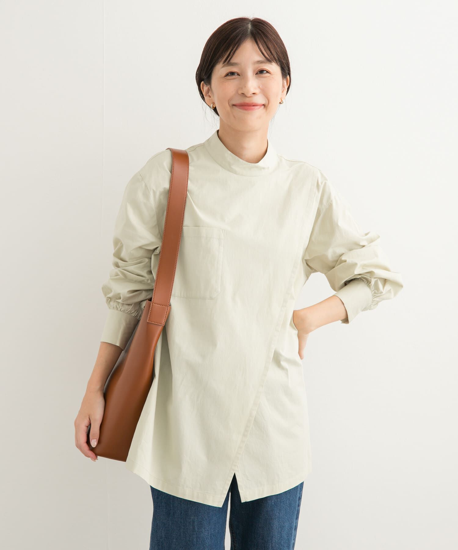 URBAN RESEARCH DOORS「ラップデザインシャツ」|シャツ・ブラウス|