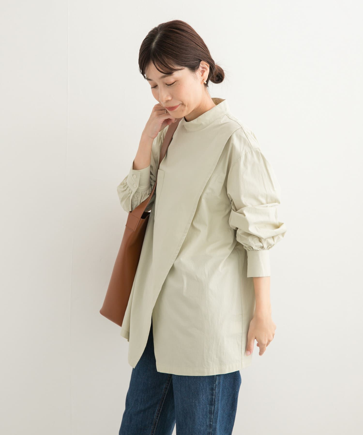 URBAN RESEARCH DOORS「ラップデザインシャツ」|シャツ・ブラウス|