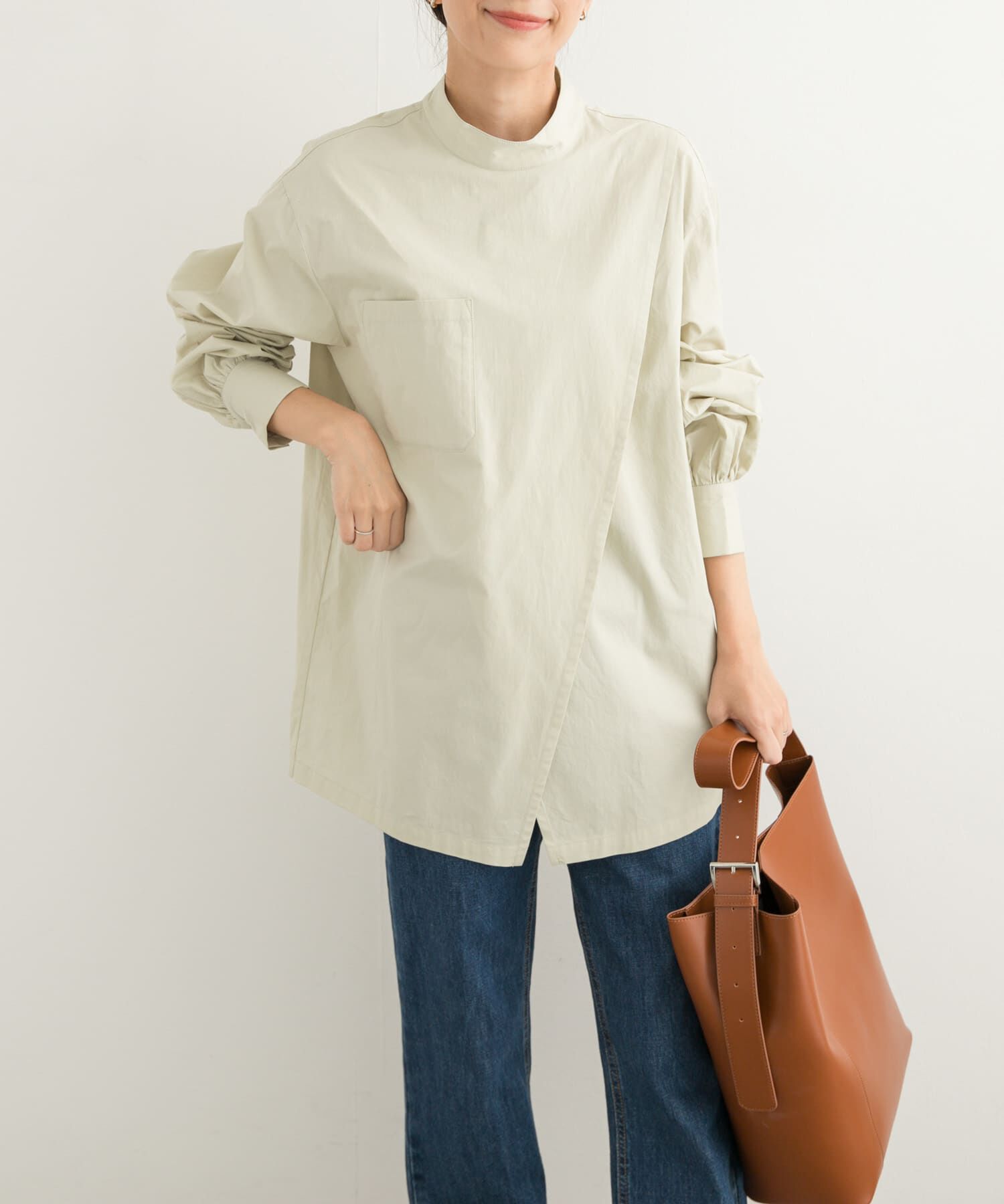 URBAN RESEARCH DOORS「ラップデザインシャツ」|シャツ・ブラウス|