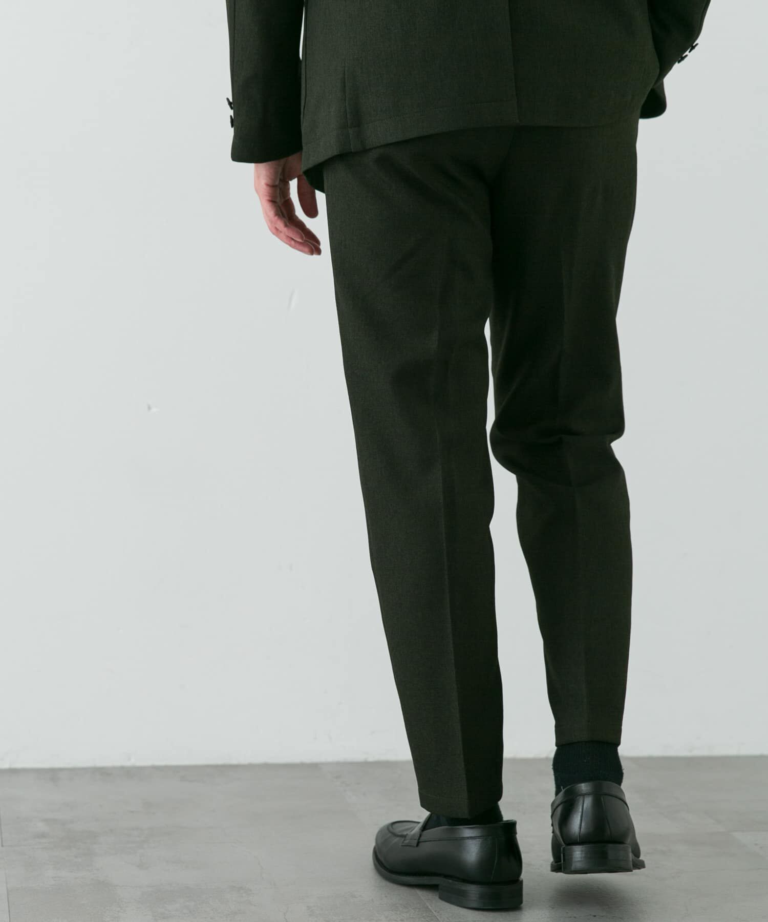 URBAN RESEARCH DOORS「LIFE STYLE TAILOR　ブラッシュドウールライクストレッチパンツ」|スラックス|